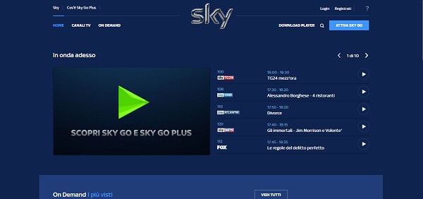 最适合观看Sky Go Italia的国外VPN